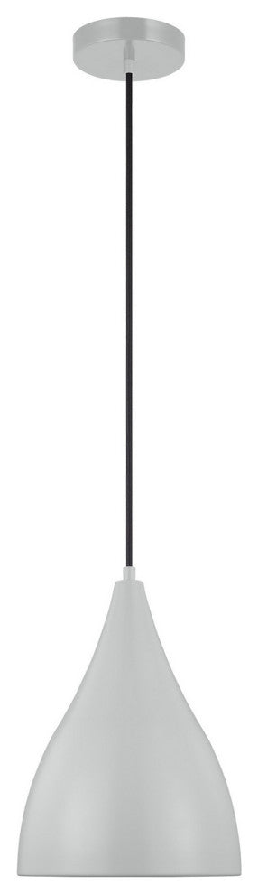 Oden 1-Light Pendant, Matte Grey