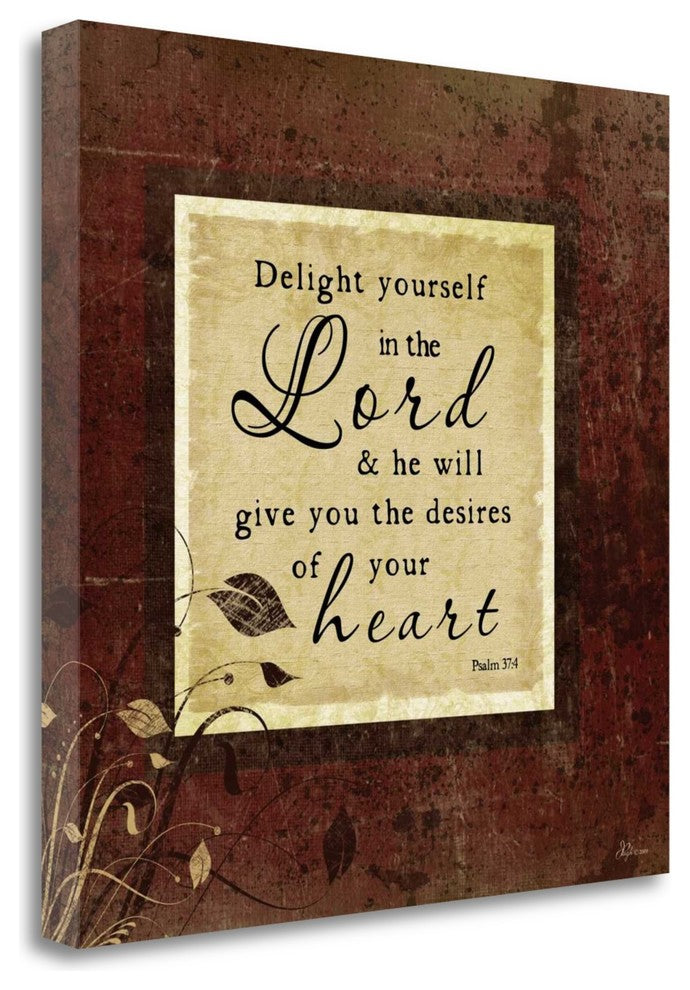 "Delight Yourself" By Jennifer Pugh, Giclee Print on Gallery Wrap Canvas