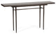 Wick 60" Console Table, Dark Smoke Finish, Maple Espresso Accents