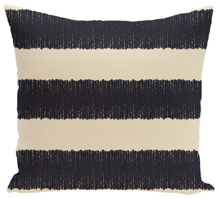 Twisted Stripe Stripe Print Pillow, Navy Blue, 16"x16"