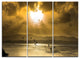 "Glittering Sun Among heavy Clouds" Metal Wall Art, 3 Panels, 36"x28"