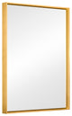 Wall Mirror for Bathroom, Rectangle Large Metal Frame Mirror, Gold, 22"x30"
