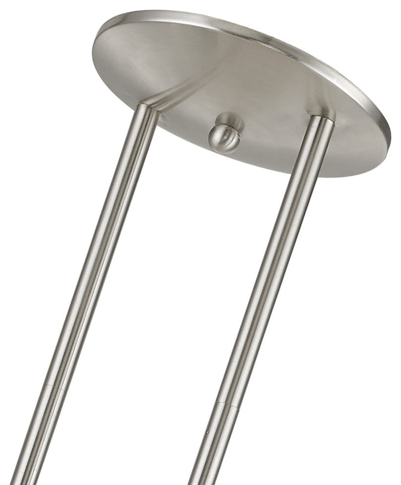 Lansdale 5 Light Brushed Nickel Large Linear Chandelier