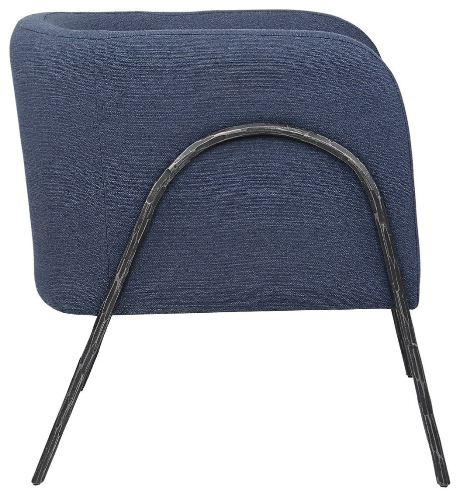 Uttermost Jacobsen Denim Barrel Chair 23683