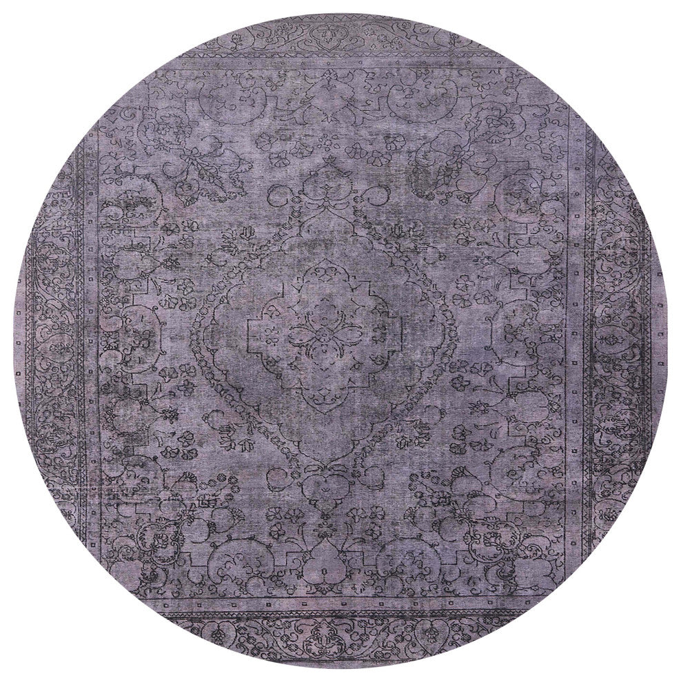 Ahgly Company Indoor Round Mid-Century Modern Area Rugs, 4' Round