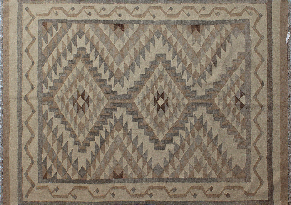 Winchester Kilim Tawab Ivory Rug, 4'7x6'4