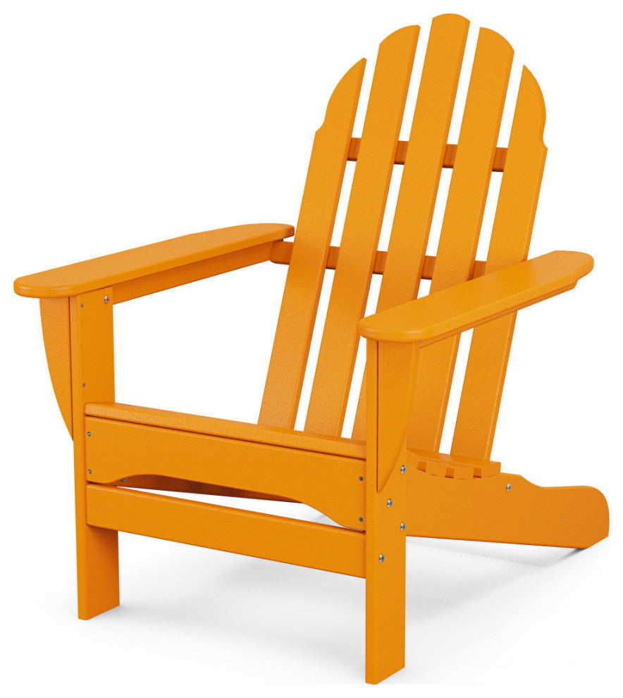 Polywood Classic Adirondack Chair, Tangerine