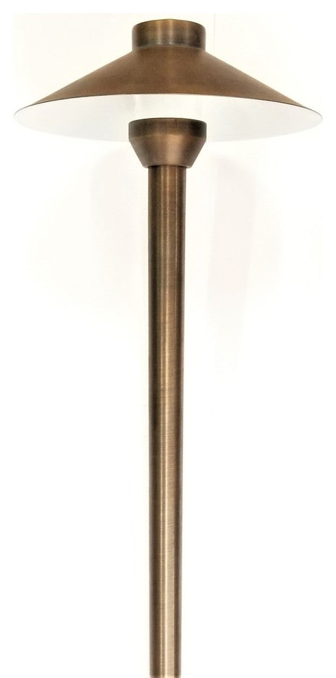 Brass Mushroom Light Low Voltage Landscape Light, Halogen