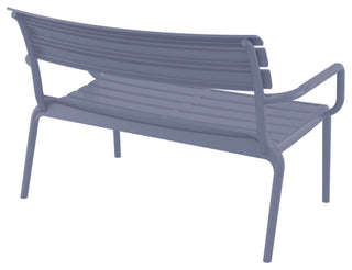 Paris Outdoor Bench Dark Gray