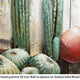 "Cacti" Metal Wall Art Hand Painted on Rugged Wooden Blocks Wall Sculpture