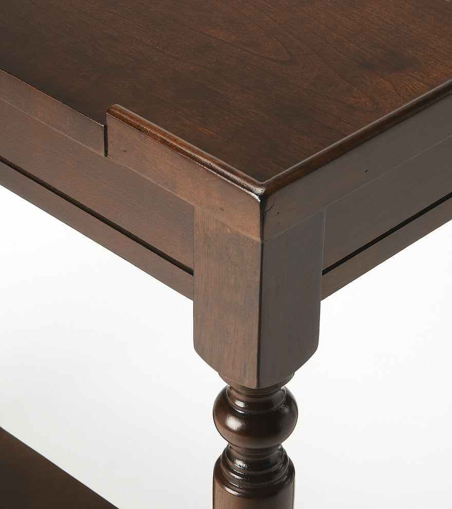 Aubrey Console Table, Dark Brown
