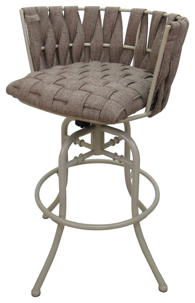 Metalona Swivel Tilt Counter Stool, Basin Beige, Beige, 26"