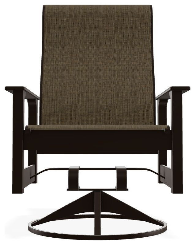 Leeward Sling Outdoor Swivel Rocker, Beacon/Kona