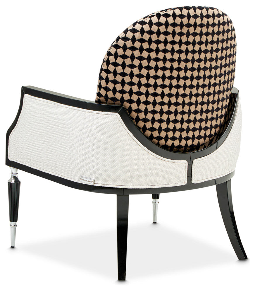 La Francaise Accent Chair Cafe au Lait/Black