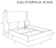 Fully Upholstered Wingback Bed, Zuma Charcoal, California King