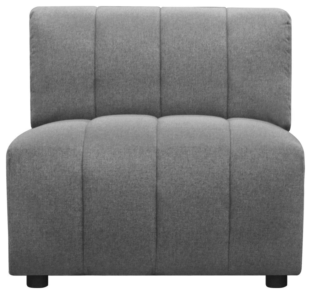 First of A Kind Lyric Slipper Chair Gray