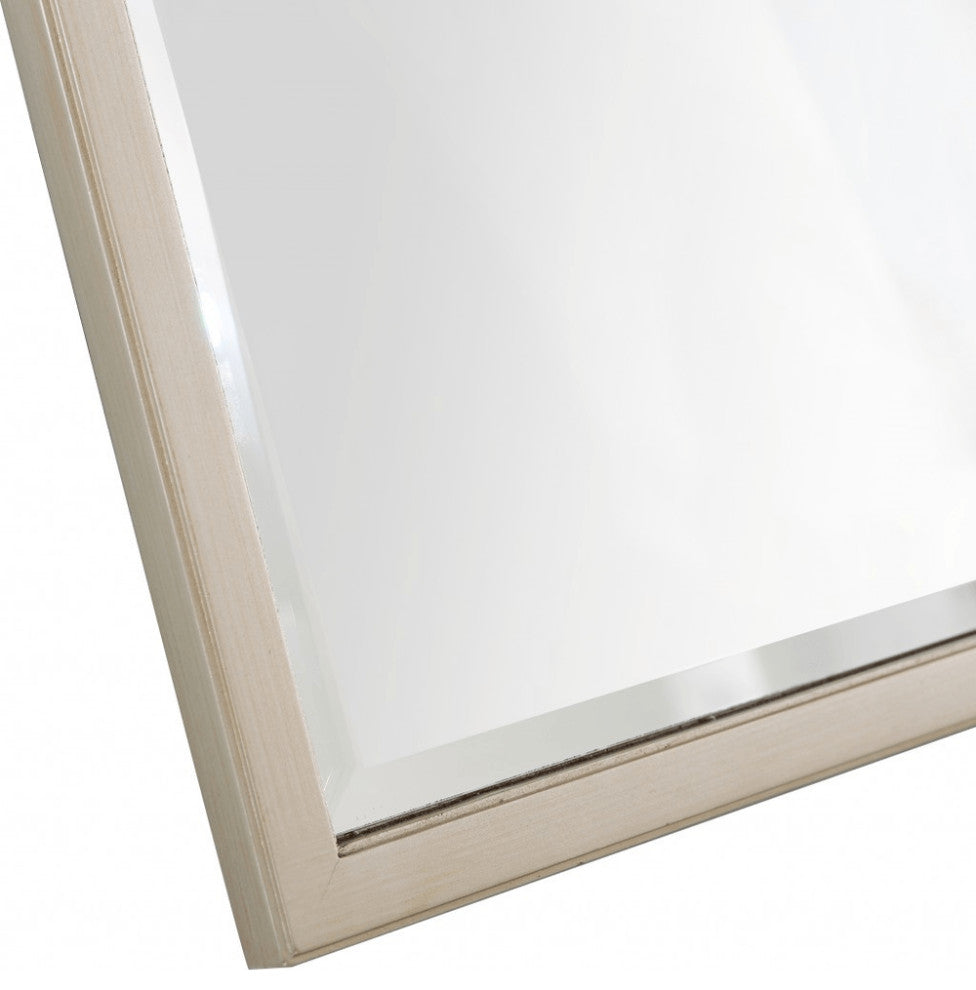 Champagne Square Accent Metal Mirror