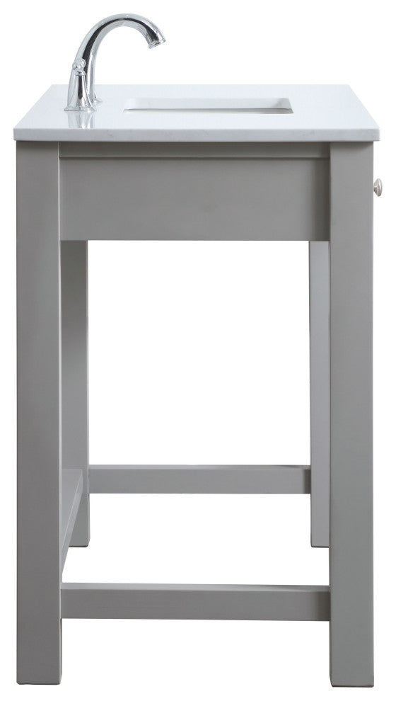 42" ADA Compliant Bathroom Vanity, Gray
