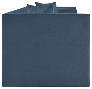 Everett Upholstered Sofa, Light Blue, Chenille Fabric