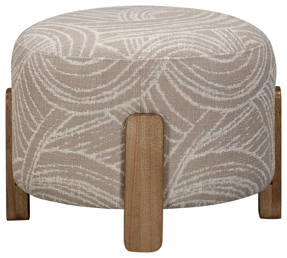 Willow Accent Ottoman - Khaki Swirl