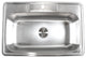 33"x22"x9" Topmount Drop-In Stainless Steel Single Bowl Kitchen Sink Combo