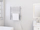 Ancona Prestige 8-Bar Polished Stainless Steel Towel Warmer With On-Board Timer
