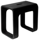 Alfi Brand Black Matte Solid Surface Resin Bathroom / Shower Stool