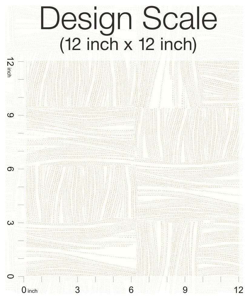 Ivory Wicker Dot Wallpaper