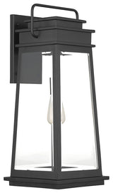 Boone 1-Light Outdoor Wall Lantern, Matte Black