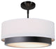 Tate 16-inch LED Semi-Flush Drum