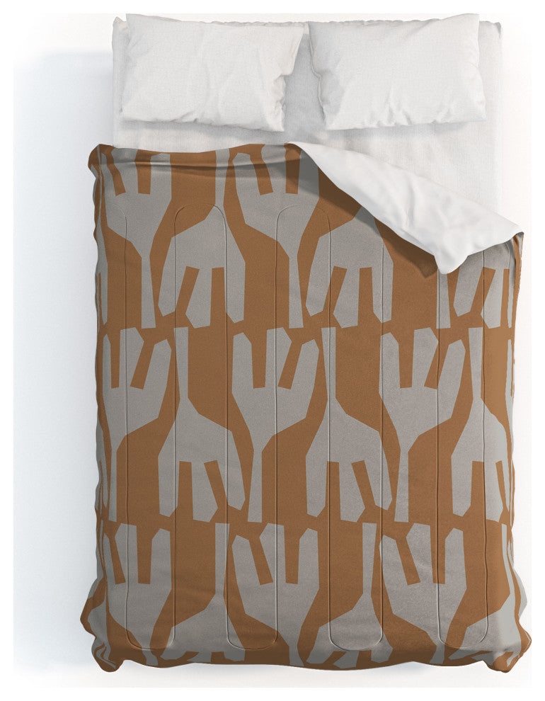 Deny Designs Mirimo Tribal Cinnamon Comforter, Queen
