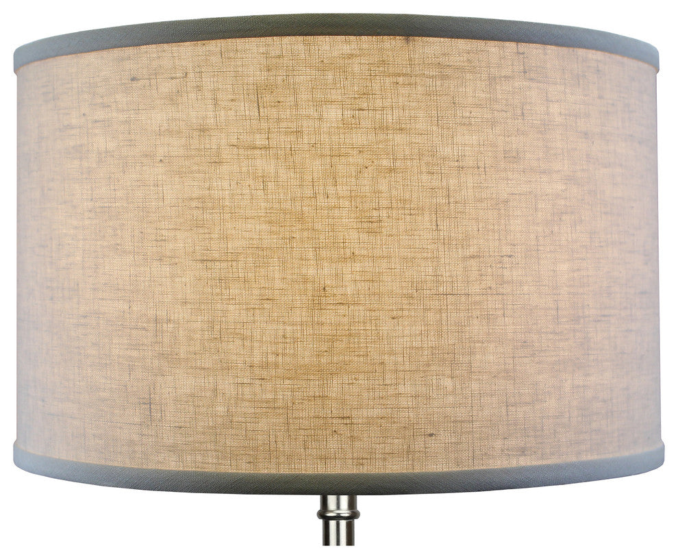 Fenchel Shades, 16"x16"x10" Spider Attachment Drum Lamp Shade, Deisgner