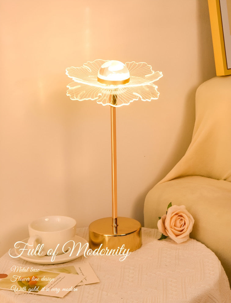 Heiden | Magic Table LED Lamp in the Shape of Butterfly, Sun Flower