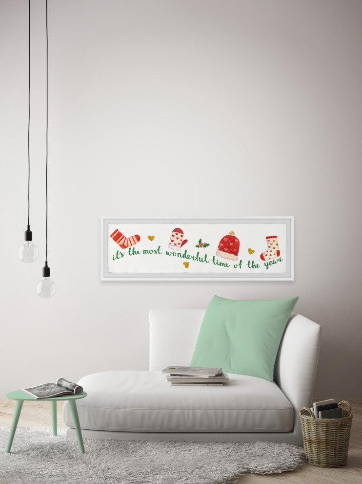 "Tis the Season" Framed Painting Print, 45x15