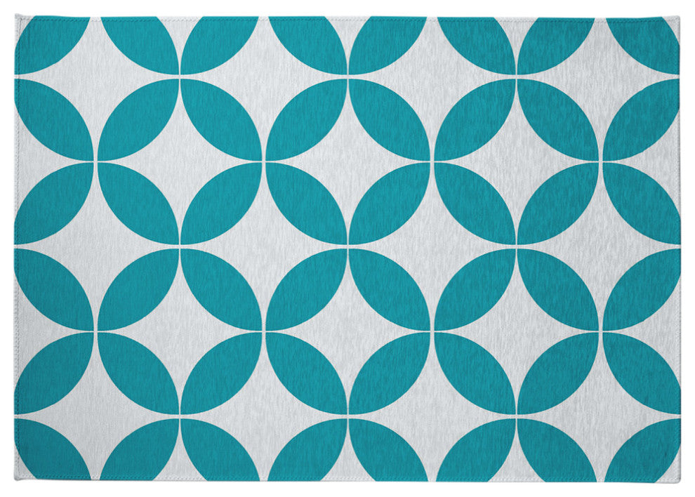 Eye Opener Spring Chenille Rug, Explorer Blue, 5'x7'