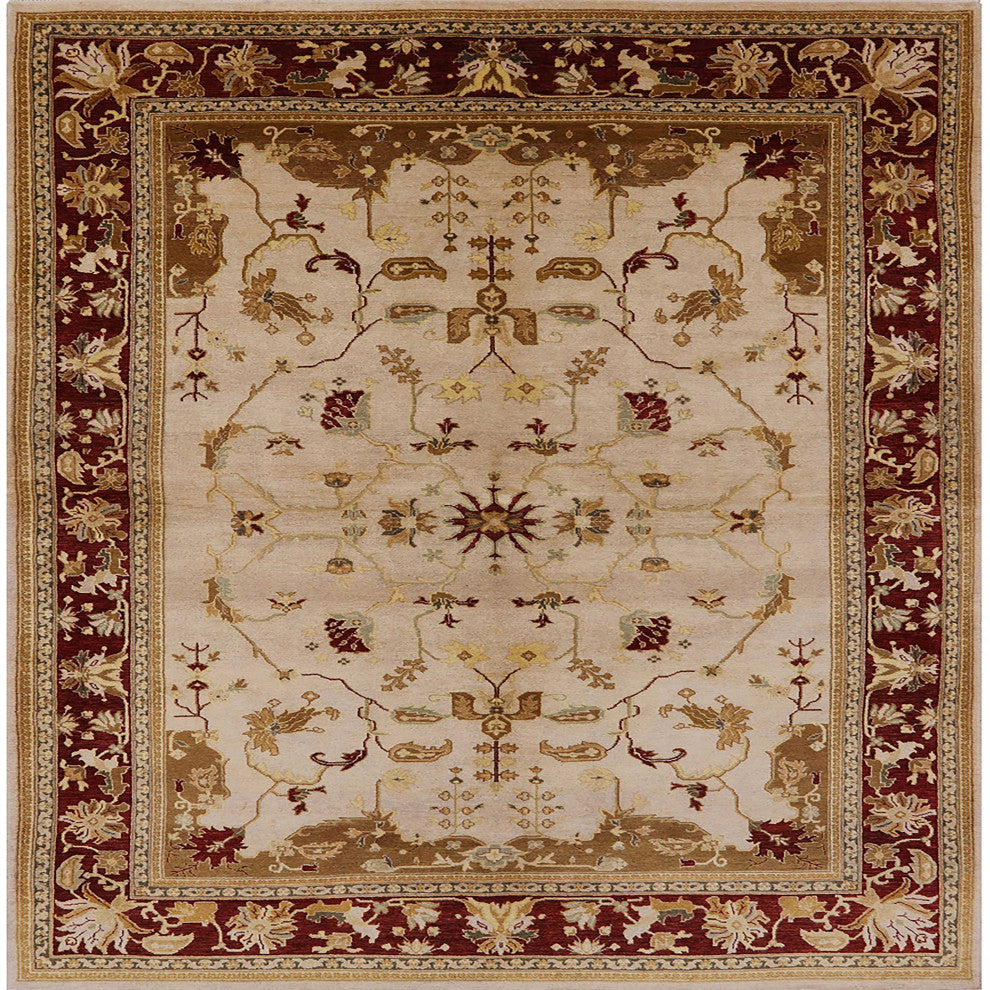 Ahgly Company Indoor Square Mid-Century Modern Area Rugs, 3' Square