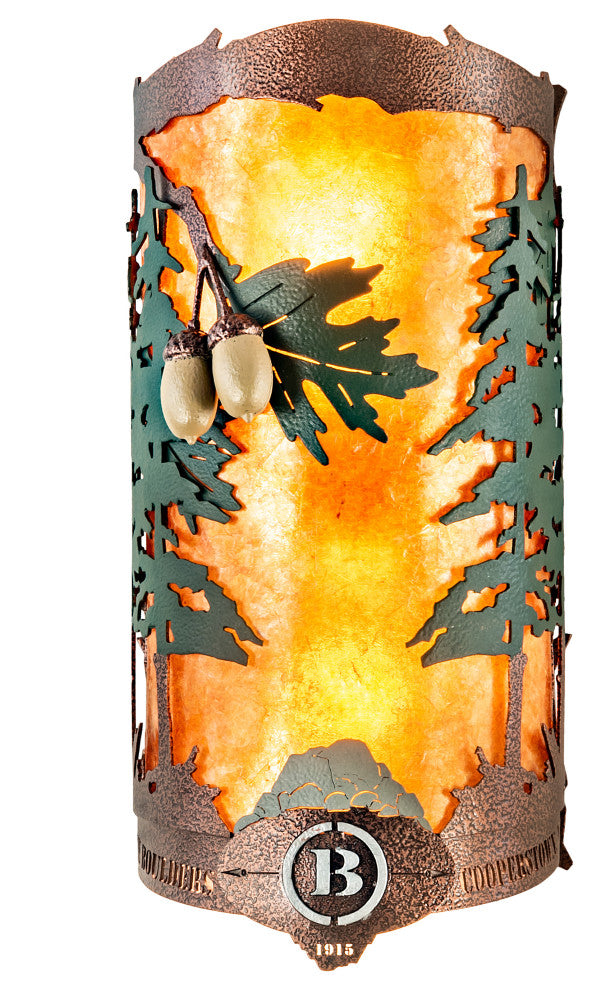 6 Wide Boulders Personalized Wall Sconce