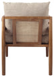 Teramo Rattan Accent Chair, Mid Brown