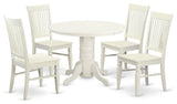5 Pc Table Set For 4-Dinette Table And 4 Dining Chairs