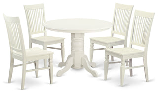 5 Pc Table Set For 4-Dinette Table And 4 Dining Chairs