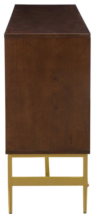 Julian Contemporary 4 Door Sideboard, Walnut