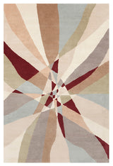 Allie Abstract Contemporary Area Rug, 5'x7'6"