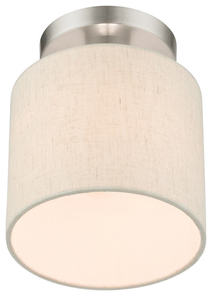 Brushed Nickel Casual, Transitional, Versatile, Minimal Semi Flush