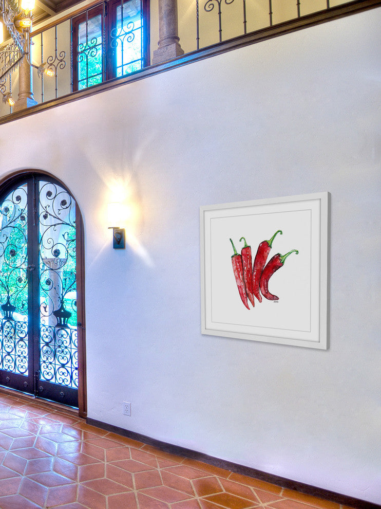 "Cheyenne Peppers" Framed Print by Rachel Byler