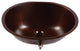 Freud Copper 19" Oval Undermount Bath Sink with Ashfield Faucet Kit
