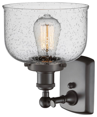 Large Bell 1-Light Sconce, Oil Rubbed Bronze, Seedy