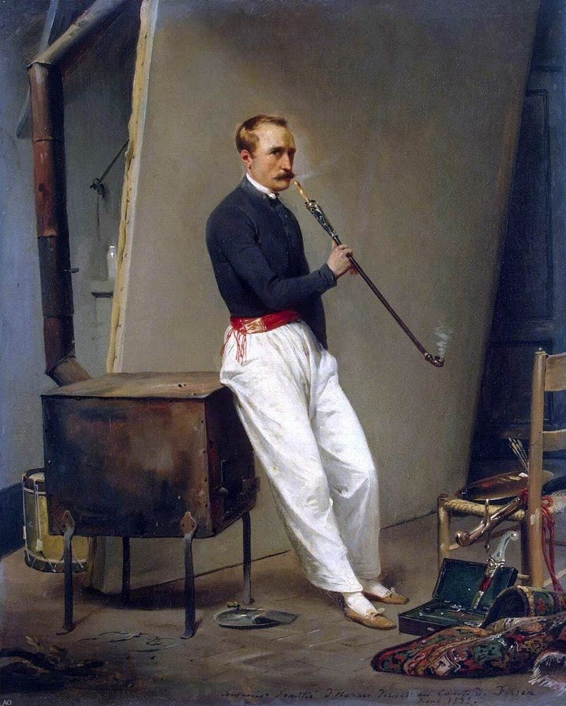 Horace Vernet Self-Portrait Wall Decal
