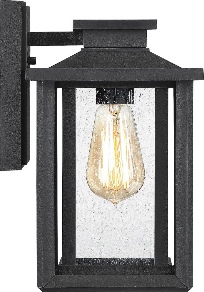 Quoizel WKF8407EK One Light Outdoor Wall Lantern Wakefield Earth Black