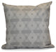 Decorative Outdoor Holiday Pillow Geometric, Gray, 18"x18"