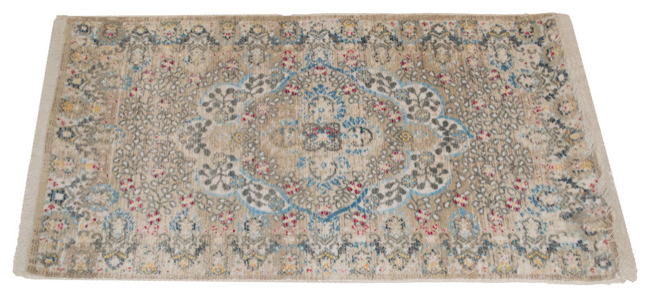 Machine Made Polyester Durable Indoor Outdoor Washable Oriental Pattern Footmat